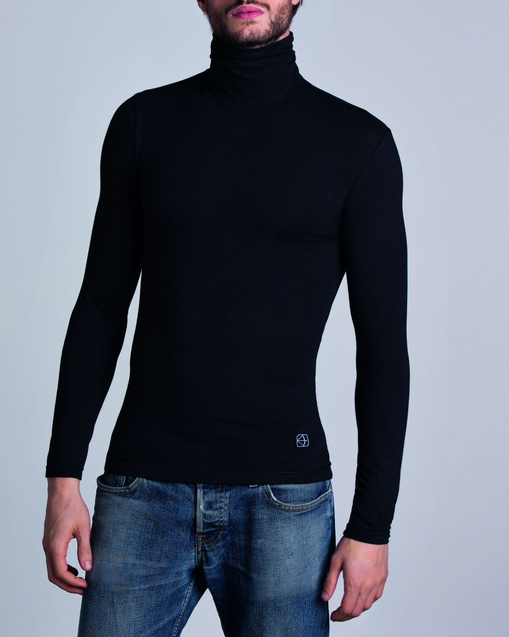 Maglia da uomo Sun68 dolcevita in cotone e lana - K43111